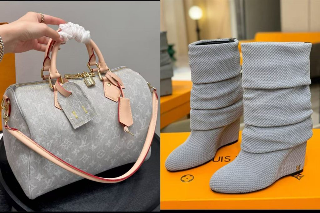 L-Wedge-Heeled Boots and Bag Set（QCDP0147）L-Wedge-Heeled Boots and Bag Set（QCDP0147）