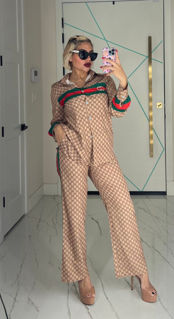 G-Printed Shirt+Pants(J5096)G-Printed Shirt+Pants(J5096)