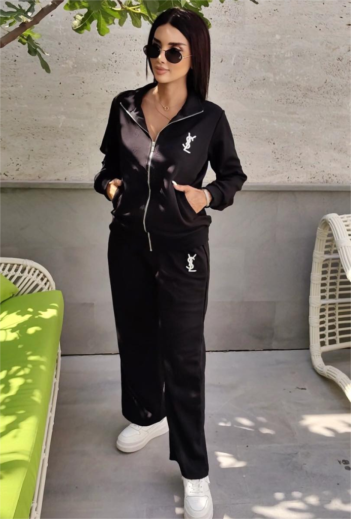 YSL-Long-Sleeved Zip-Up Tracksuit (J5303)YSL-Long-Sleeved Zip-Up Tracksuit (J5303)