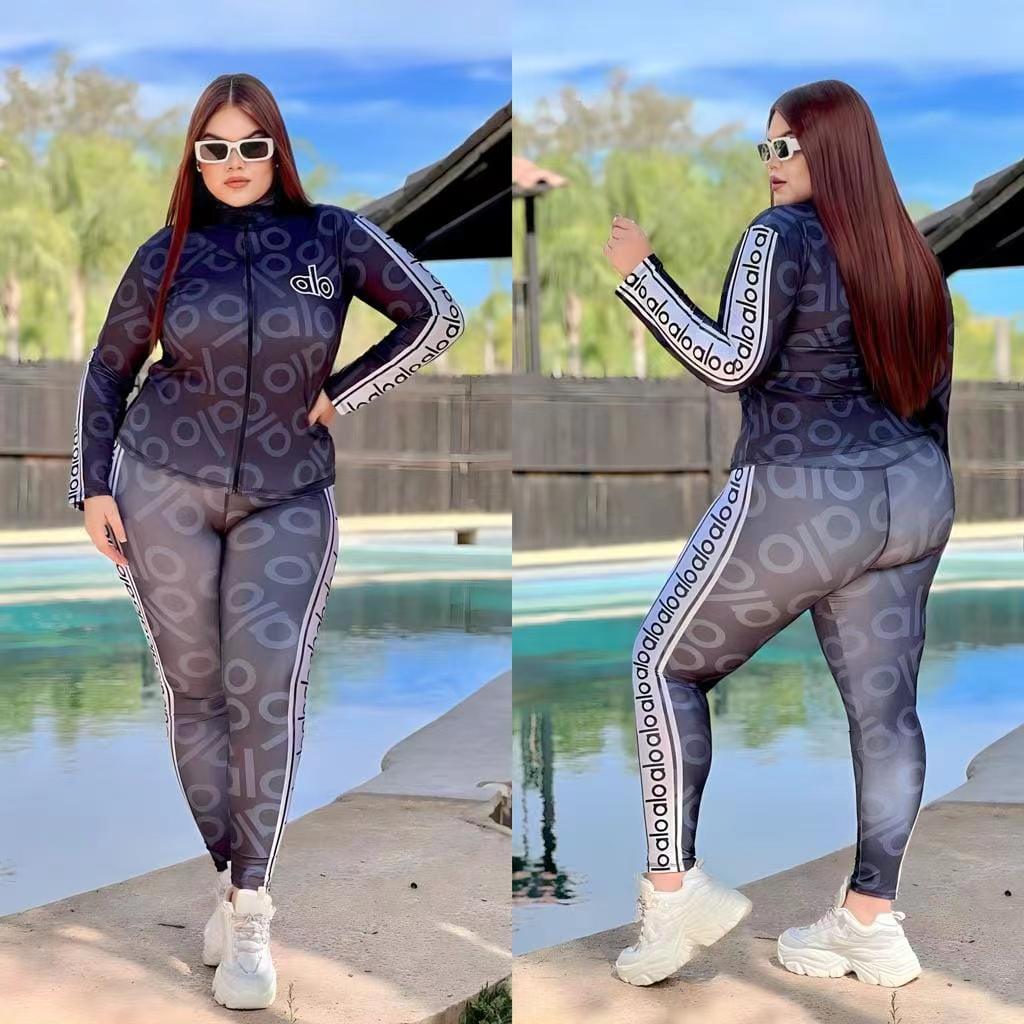 A-Printed Casual Suit(Plus size）(DD0110)A-Printed Casual Suit(Plus size）(DD0110)