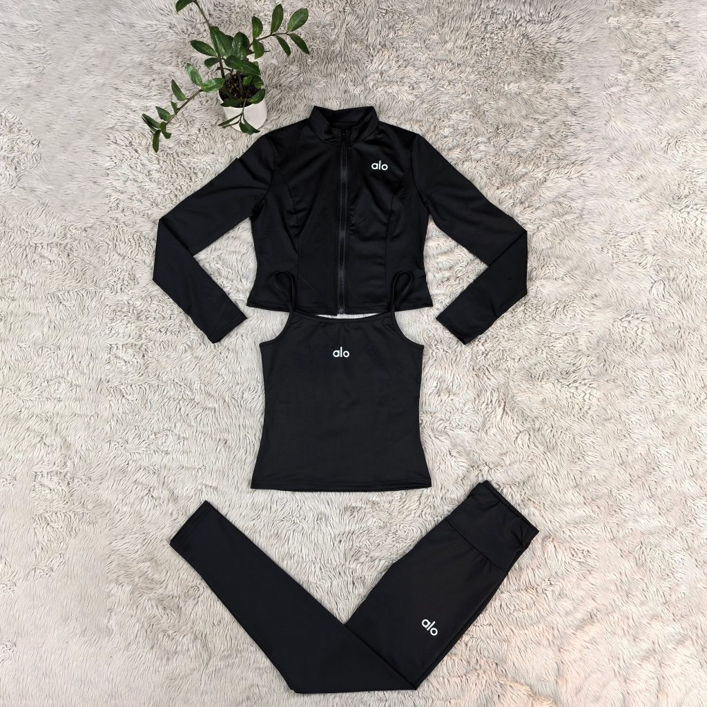 Alo-Yoga workout three-piece set（Q6315）Alo-Yoga workout three-piece set（Q6315）