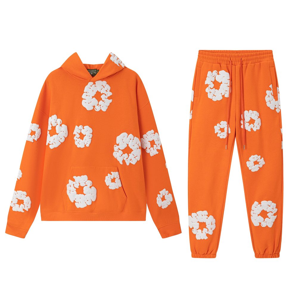 DT-Women's Flower Fleece Sports Two Piece Suit(BP1345)DT-Women's Flower Fleece Sports Two Piece Suit(BP1345)