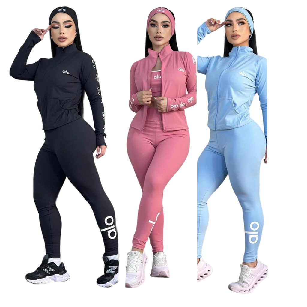 A-Yoga Outfit (3-Piece Set) (J5317)A-Yoga Outfit (3-Piece Set) (J5317)