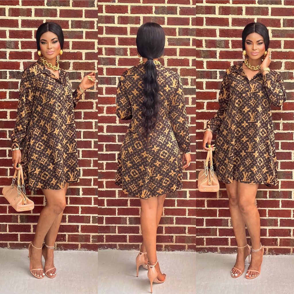 L-Loose Shirt Dress(J2782)L-Loose Shirt Dress(J2782)