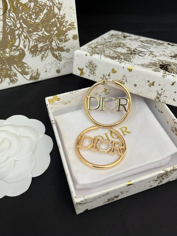 D-Monogram Stylish Circle Earrings（A623）D-Monogram Stylish Circle Earrings（A623）