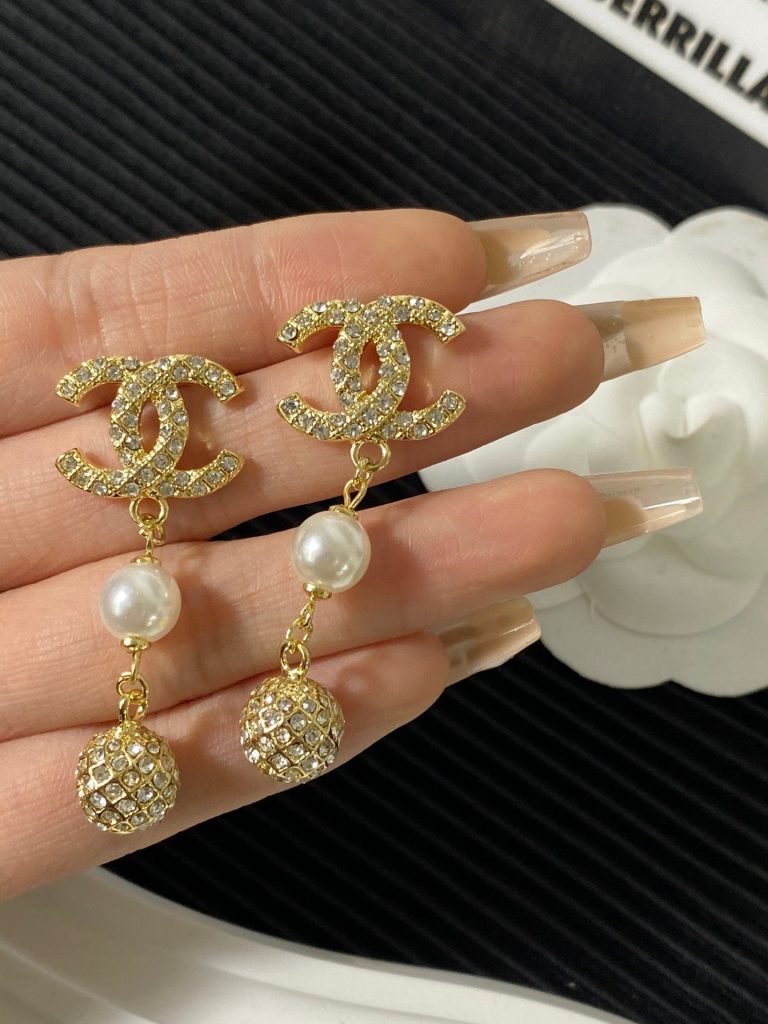 C-Rinestone Pearl Earring(A325)C-Rinestone Pearl Earring(A325)