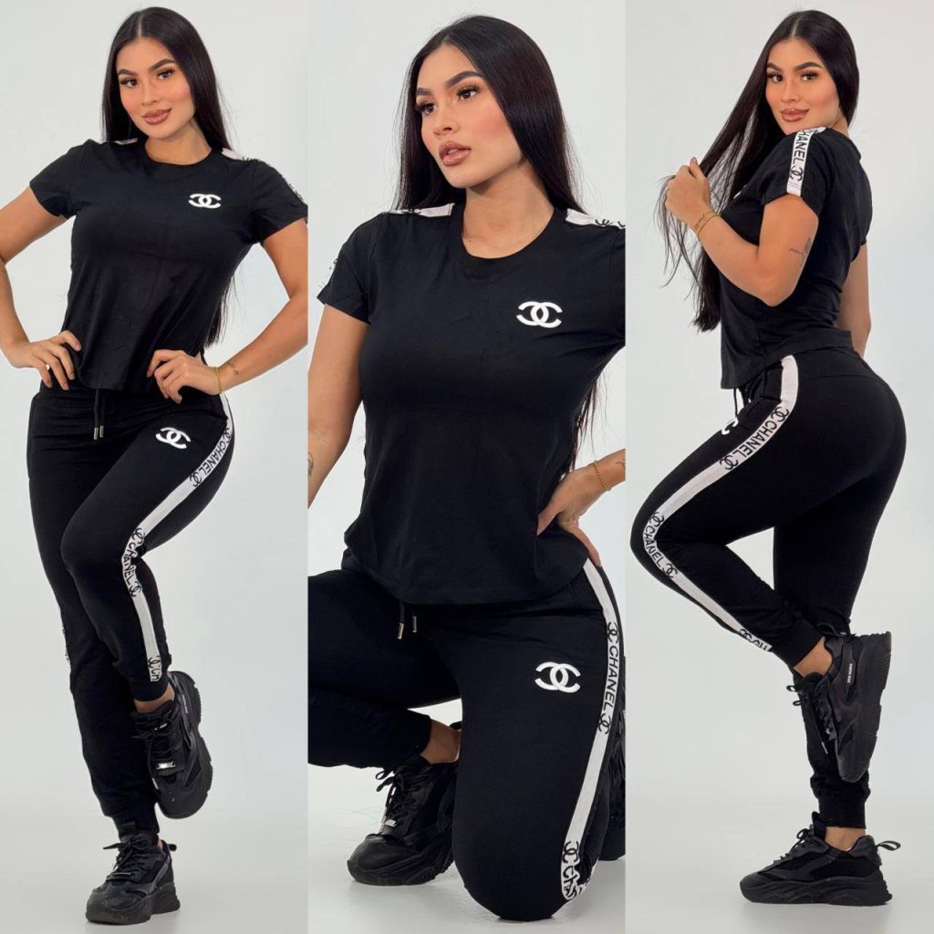 C-Printed Casual Sports Two-piece Set(J5130)C-Printed Casual Sports Two-piece Set(J5130)