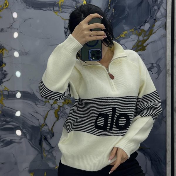 Alo-Half-Zip Knit Sweater (M4105)Alo-Half-Zip Knit Sweater (M4105)